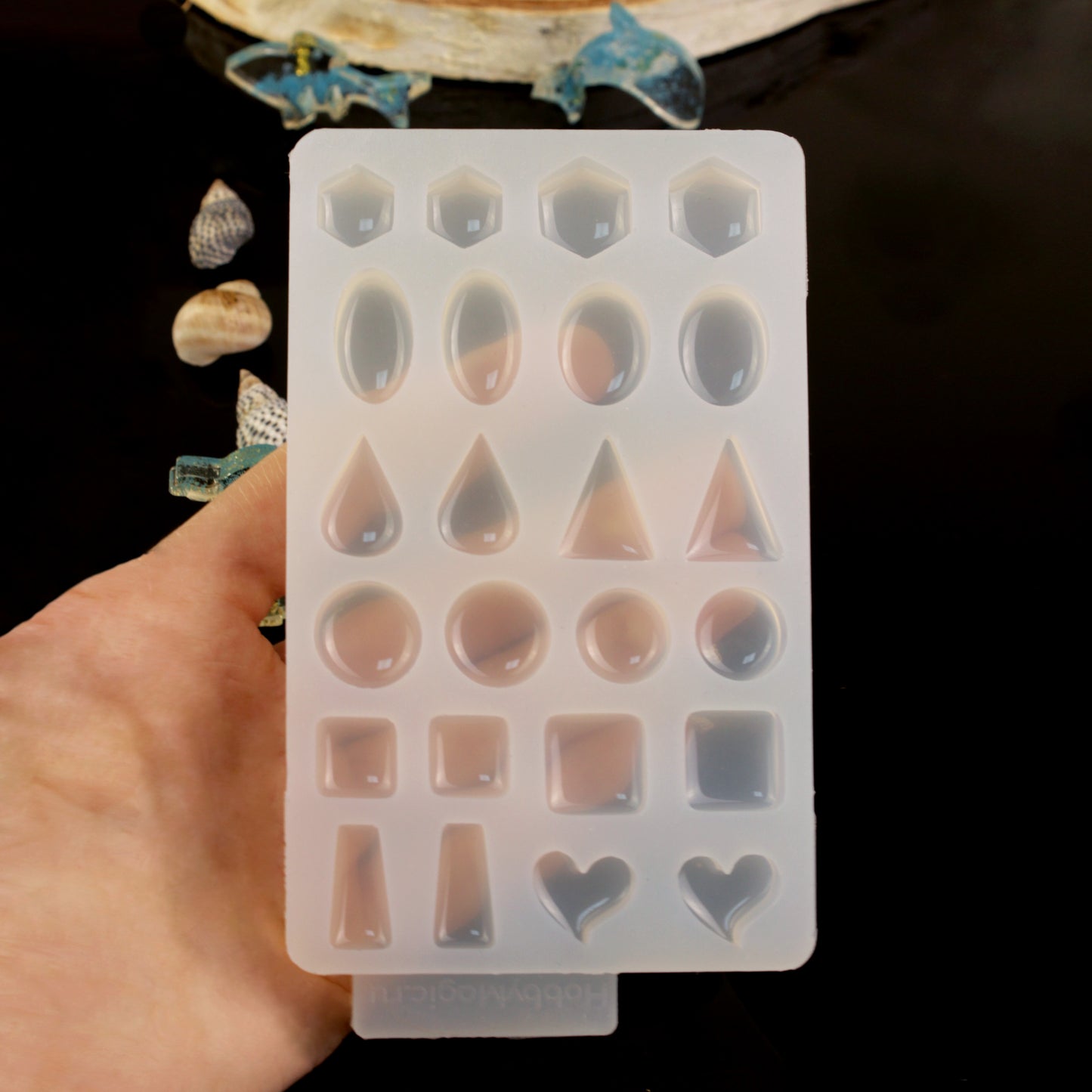 24-in-1 Silicone Mold Set for Earrings and Jewelry