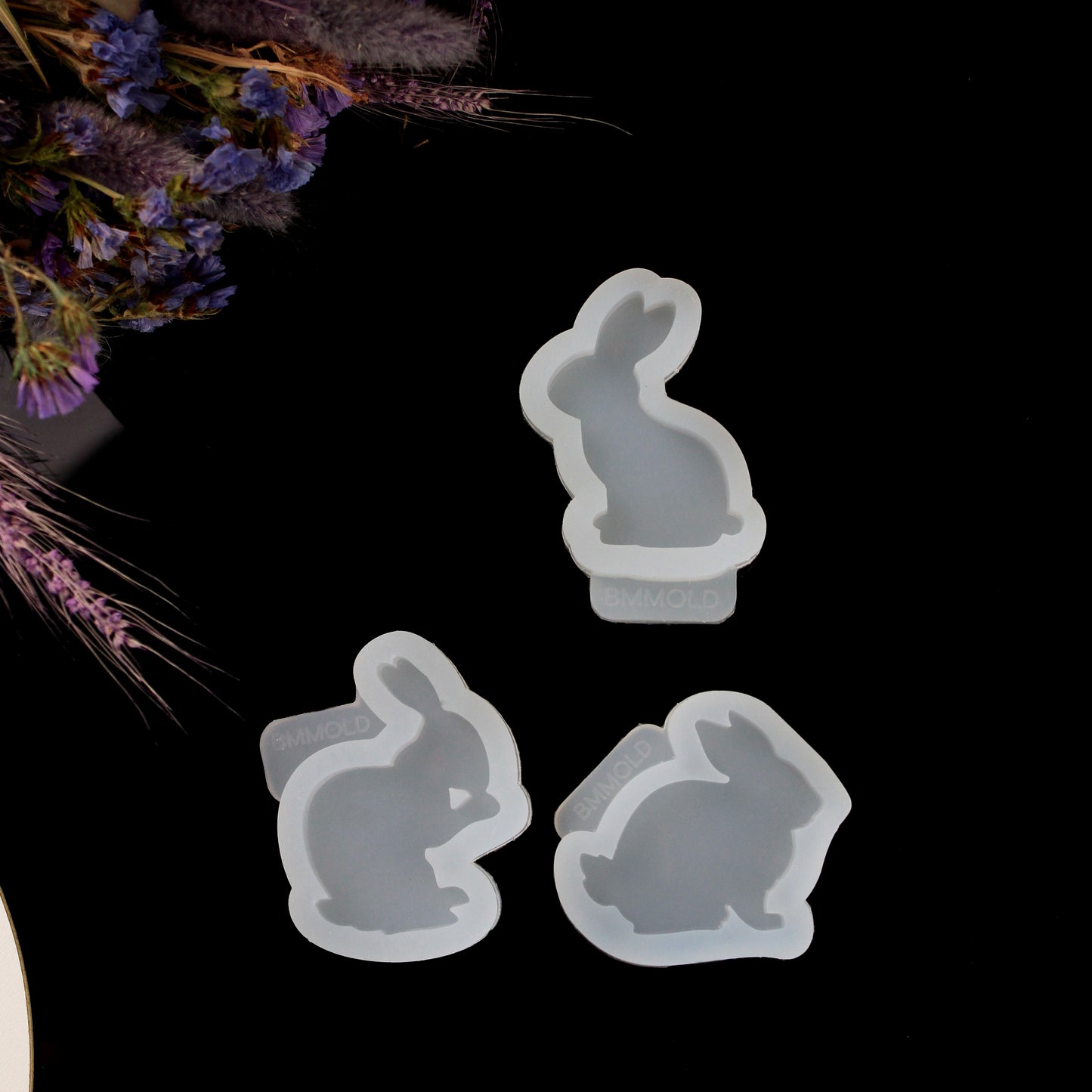 Bunny Resin Mold Set: 3pcs Different Rabbit Shaped Epoxy Jewelry Making Molds