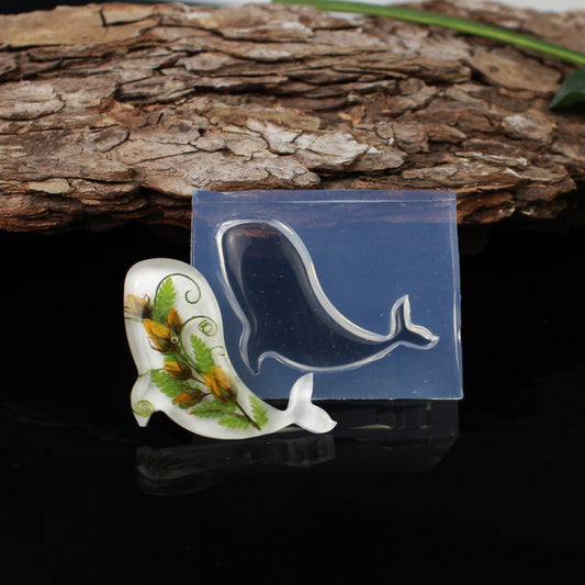Graceful Whale Mini Resin Silicone Mold