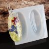 Mold-Drop-122 Oval Lens Silicone Resin Mold - 2in1