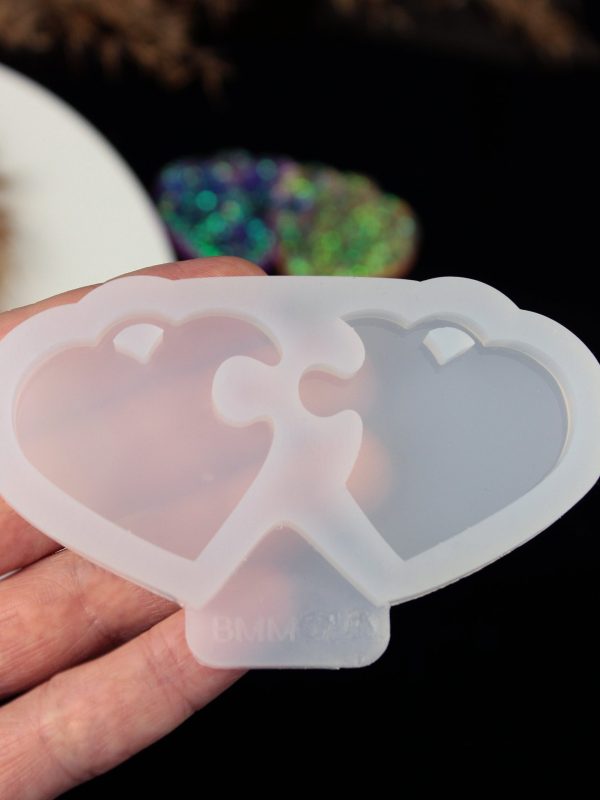 Hearts Silicone Resin Mold - 2 in 1