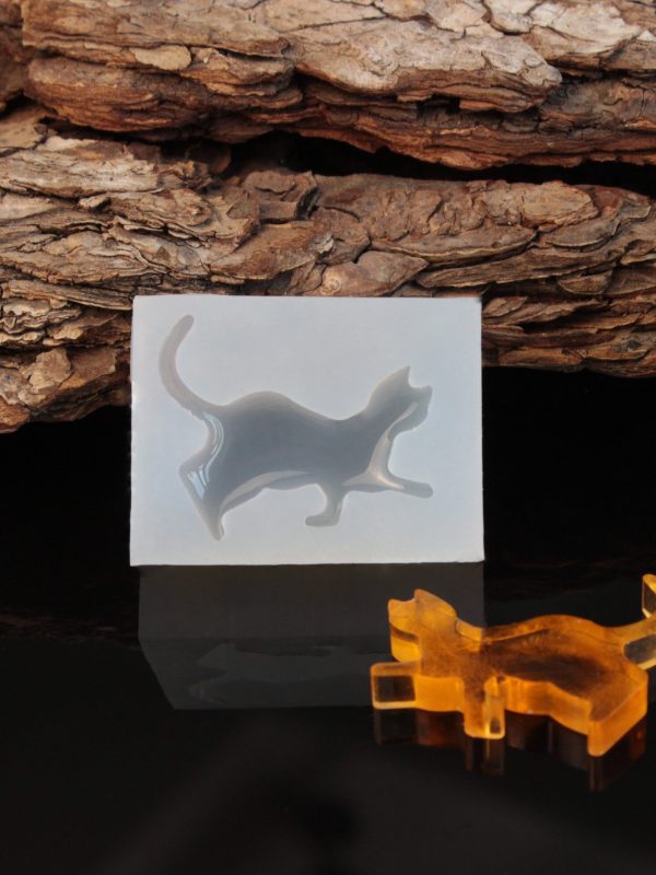 Cat Silicone Resin Mold - Design 01