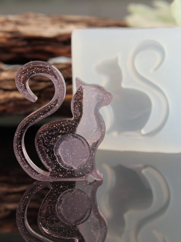 Cat Silicone Resin Mold - Design 02