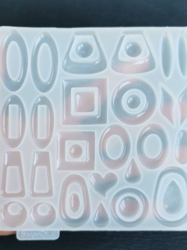 Large 34-in-1 Resin Silicone Mold For Unique Jewelry