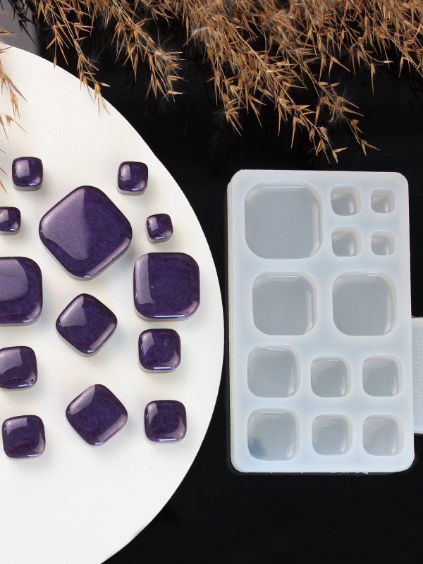 Squares Silicone Resin Mold - 13 in 1