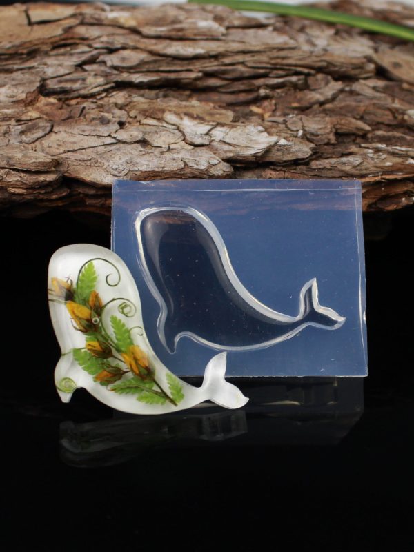 Graceful Whale Mini Resin Silicone Mold
