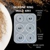 Silicone Ring Mold 6-in-1 for Epoxy Resin Crafts, Jewelry Making and DIY