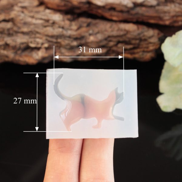 Cat Silicone Resin Mold - Design 01