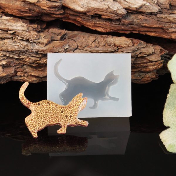 Cat Silicone Resin Mold - Design 01