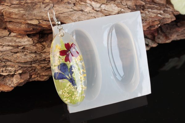 gallery-6408-0 Oval Lens Silicone Resin Mold - 2in1