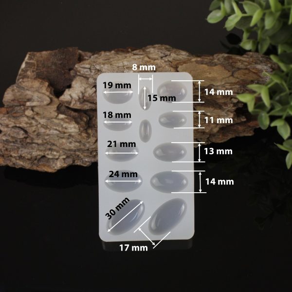 Oval-silicone-mold-for-epoxy-resin-jewerly_6 Oval Silicone Resin Mold - 12 in 1