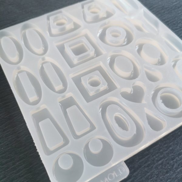Large 34-in-1 Resin Silicone Mold For Unique Jewelry