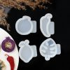 Tropical Delights: Lemon, Pomegranate, Chili Pepper, and Monster Leaf Silicone Molds Set